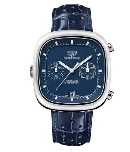 TAG Heuer Silverstone CAM2110.FC6258 Stainless Steel Blue Alligator Limited Edition Replica Watch