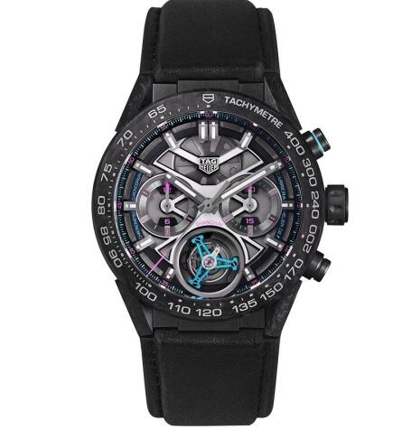 TAG Heuer Carrera Calibre Heuer 02T 45 Chronograph Tourbillon Replica Watch CAR5A8AC.FT6231