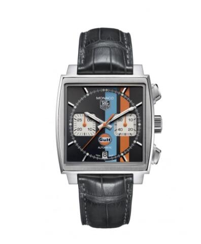 TAG Heuer Monaco Calibre 12 Gulf Black Replica Watch CAW2113.FC6250