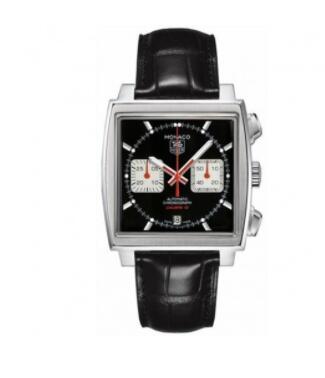 Replica TAG Heuer Monaco Calibre 12 Black Silver Watch CAW2114.FC6177