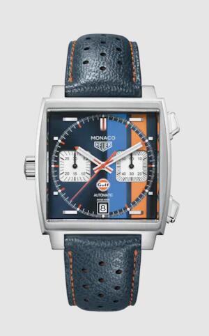 Replica TAG Heuer Monaco x Gulf Chronograph Calibre 11 Automatic Men 39 mm Watch CAW211R.FC6401