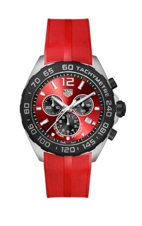 TAG Heuer Formula 1 Quartz Chronograph Stainless Steel Red Replica Watch CAZ101AN.FT8055