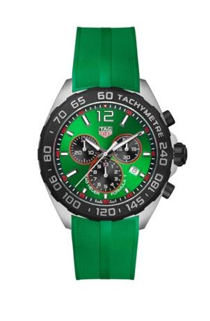 TAG Heuer Formula 1 Quartz Chronograph Stainless Steel Green Replica Watch CAZ101AP.FT8056