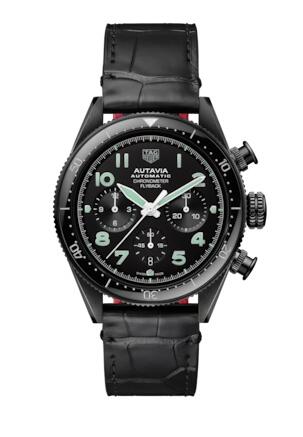 TAG Heuer Autavia Heuer 02 Chronometer Flyback Black Replica Watch CBE511C.FC8280