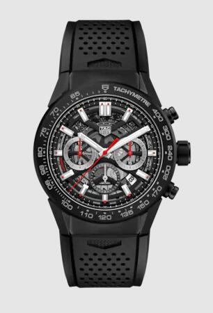 TAG Heuer Carrera Chronograph Calibre HEUER02 Automatic Men 45 mm Replica Watch CBG2A90.FT6173