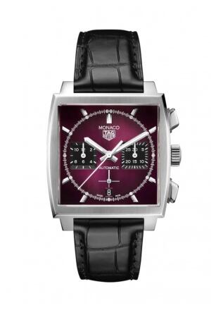 TAG Heuer CBL2118.FC6518 Monaco Calibre Heuer 02 Stainless Steel Purple Replica Watch