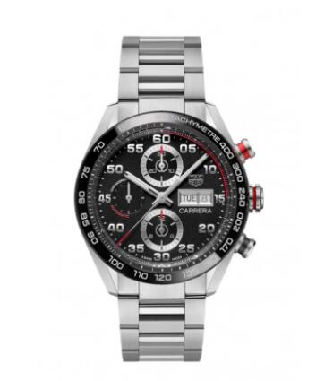 TAG Heuer CBN2A1AA.BA0643 Carrera Calibre 16 44 Stainless Steel Black Bracelet Replica Watch