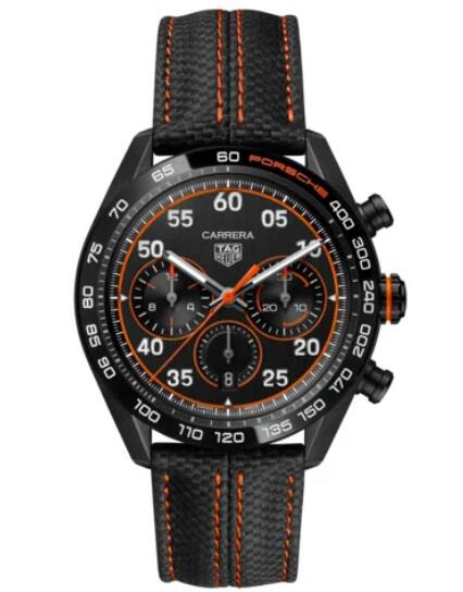 2023 TAG Heuer Carrera Chronograph X Porsche Orange Racing Replica Watch CBN2A1M.FC6526
