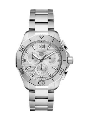 TAG Heuer Aquaracder Professional 200 Quartz Chronograph Big Date Stainless Steel Silver Replica Watch CBP1111.BA0627