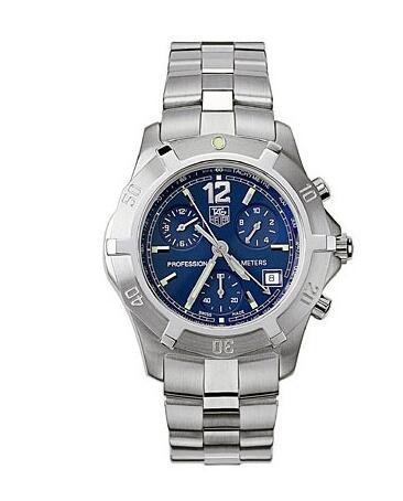 TAG Heuer 2000 Exclusive Chronograph Quartz Stainless Steel Blue Replica Watch CN1112.BA0337