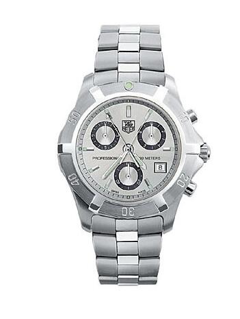 TAG Heuer 2000 Exclusive Chronograph Quartz Stainless Steel Silver Replica Watch CN111H.BA0337