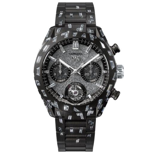 Replica TAG Heuer Carrera Plasma Diamant d’Avant-Garde Chronograph Tourbillon watch CNBN5A91.BZ0000