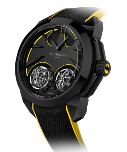 Replica Jacob & Co Gotham City Black DLC Titanium Watch DC100.11.AA.AA.A