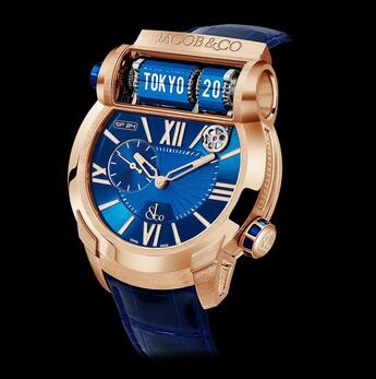 Jacob & Co. Epic SF24 Racing Blue Dial Rose Gold ES101.40.AB.AB.ABALA Replica Watch