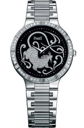 Piaget Dancer Ultra-Thin Replica Watch 38mm White Gold Onyx Zodiac G0A32190