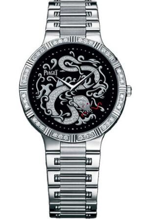 Piaget Dancer Ultra-Thin Replica Watch 38mm White Gold Onyx Zodiac G0A32194