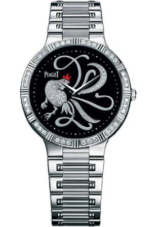Piaget Dancer Ultra-Thin Replica Watch 38mm White Gold Onyx Zodiac G0A32199