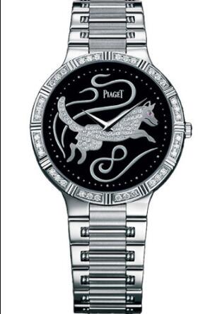 Piaget Dancer Ultra-Thin Replica Watch 38mm White Gold Onyx Zodiac G0A32200