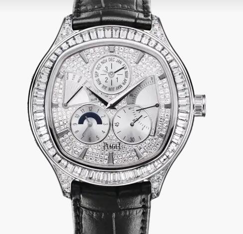 Replica Piaget Emperador cushion Perpetual calendar watch Piaget diamond men Replica watch G0A35020