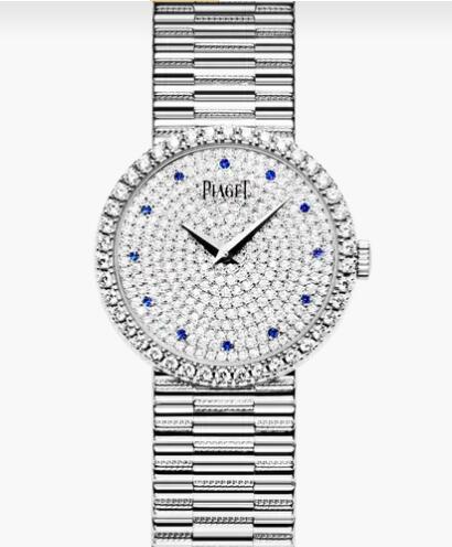 Replica Piaget Traditional Diamond White Gold Watch Piaget Replica Women Watch G0A37043