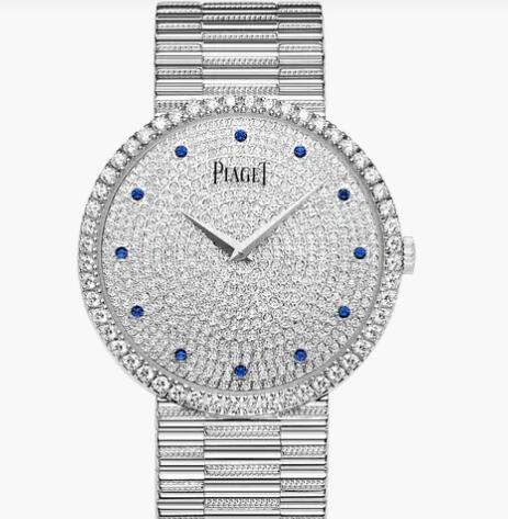 Replica Piaget Traditional White gold Diamond Ultra-thin mechanical Watch G0A37047 Piaget Replica Watch