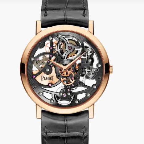 Replica Piaget Altiplano Rose Gold Ultra-Thin Skeleton Watch G0A38132
