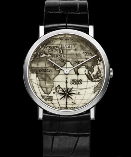 Replica Piaget Altiplano Scrimshaw 38 mm Watch G0A39150 White Gold - Scrimshaw Engraved Ivory Dial