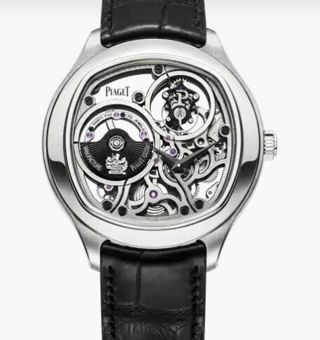 Replica Piaget Emperador Tourbillon Men Replica Skeleton Watch Piaget White Gold Watch G0A40041