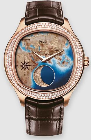 Piaget Emperador Coussin Moonphase Mythical Journey Diamond Replica Watch G0A40561