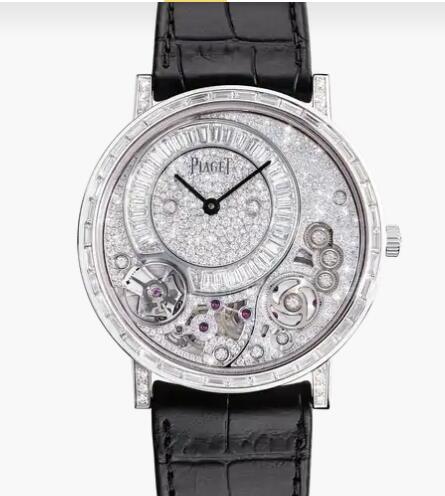 Replica Replica Piaget Altiplano White gold Diamond Ultra-thin mechanical Watch G0A41122