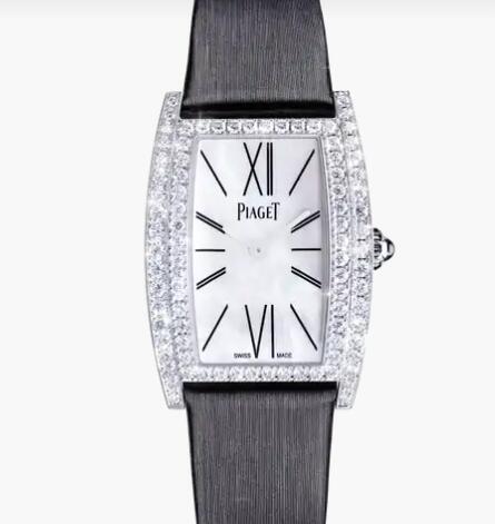 Replica Piaget Limelight tonneau-shaped Diamond White Gold Watch Piaget Women Replica Watch G0A41198