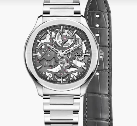 Replica Piaget Polo Steel Automatic Skeleton Watch Piaget Skeleton Men Replica Watch G0A45001
