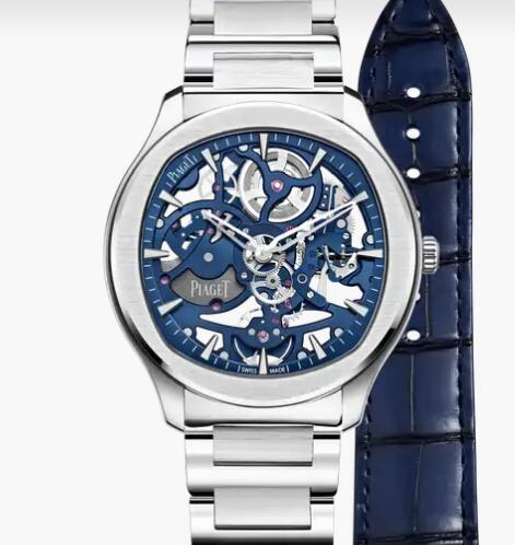 Replica Piaget Polo Steel Automatic Skeleton Watch Piaget Skeleton Men Replica Watch G0A45004