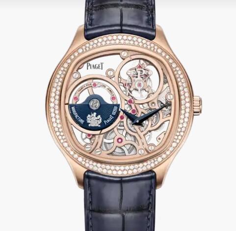 Replica Piaget Polo Emperador Tourbillon Skeleton Rose Gold Diamond Watch Piaget Replica Watch G0A45042