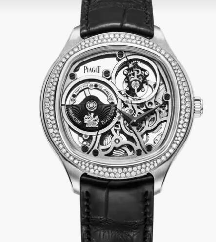 Replica Piaget Polo Emperador Tourbillon Skeleton White Gold Diamond Watch Piaget Replica Watch G0A45057