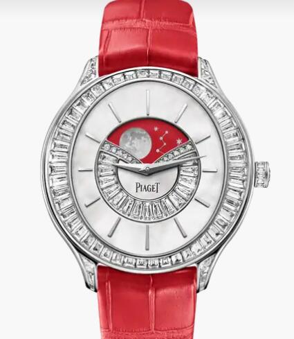 Replica Piaget Limelight Stella watch White Gold Diamond Moon Phase Watch Piaget Luxury Watch G0A45125