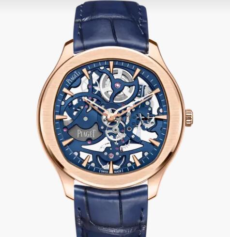 Piaget Polo rose gold Skeleton watch replica G0A46009