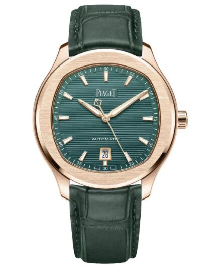 Replica Piaget Polo Date Green Gold Watch G0A47010