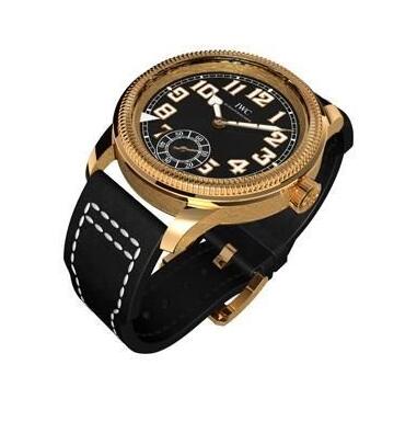Replica IWC Pilot's Watch Hand-Wound 1936 Rose Gold Watch Black Sincere IW325407