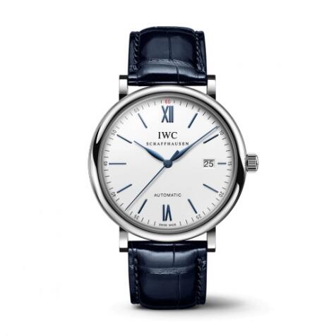 IWC Portofino Automatic Stainless Steel Silver Blue Replica Watch IW356527