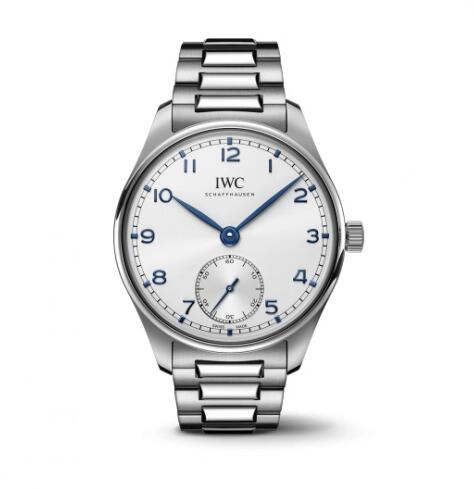 IWC Portugieser Automatic 40 Stainless Steel Silver Blue Bracelet Replica Watch IW358312