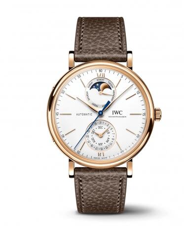 IWC Portofino Complete Calendar 41 Rose Gold Silver Replica Watch IW359002