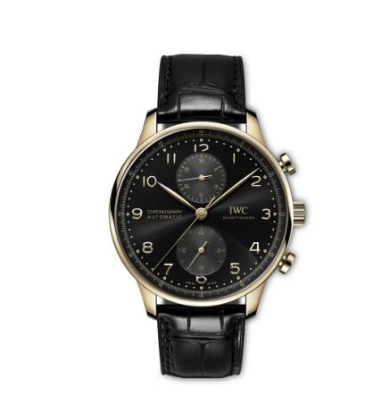 IWC Portugieser Chronograph Rose Gold Replica Watch IW371625