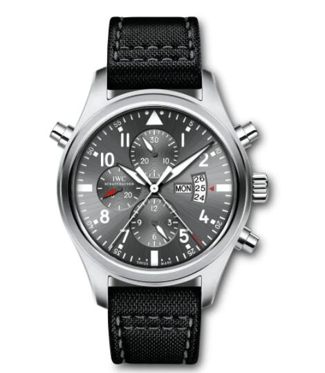 Replica IWC Pilots Watch Double Chronograph Edition "Patrouille Suisse" IW377805
