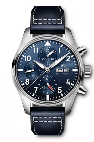 Replica IWC Pilot's Watch Chronograph 41 Stainless Steel Blue IW388101