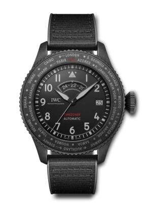 IWC Pilot’s Watch Timezoner Top Gun Ceratanium Replica Watch IW395505