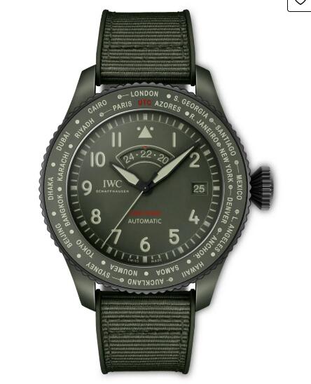 IWC Pilot’s Watch Timezoner Top Gun Woodland Replica Watch IW395601