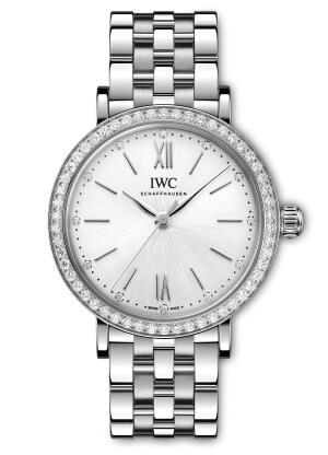 Replica IWC Portofino 34 Stainless Steel - Diamond Watch IW657601