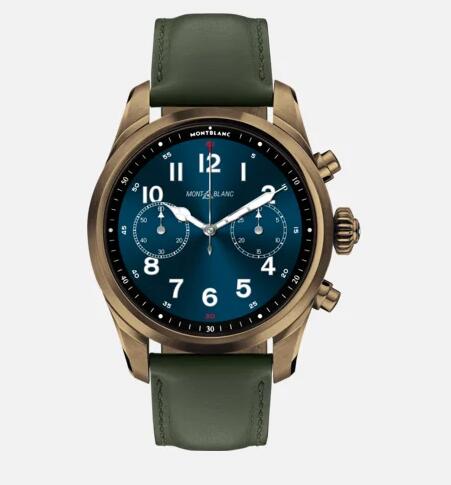 Montblanc Summit 2+ Stainless Steel Bronze Colour and Leather Replica Watch MB127680