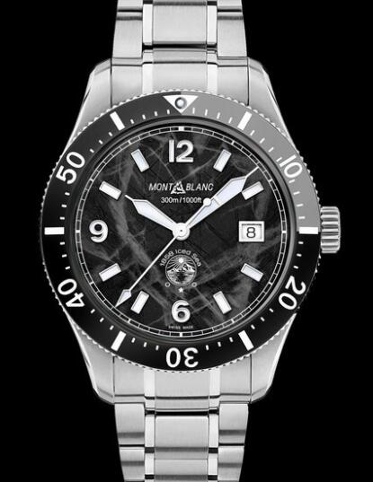 Montblanc 1858 Iced Sea Automatic Date Replica Watch MB129371